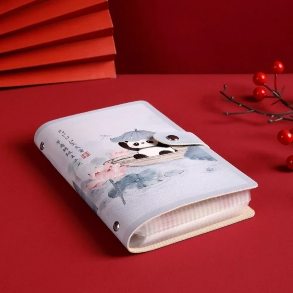 Cute Large Capacity 100 Envelopes Money Saving Challeng Waterproof PU Cash Storage Book Save Money Budget Binder