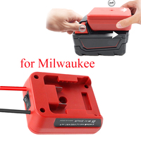 Adapter for Milwaukee M14 M18 14.4-18V Series Li-Ion Batteries External Power Supply DIY Connector I/O Switch 30A Fuse Adapter