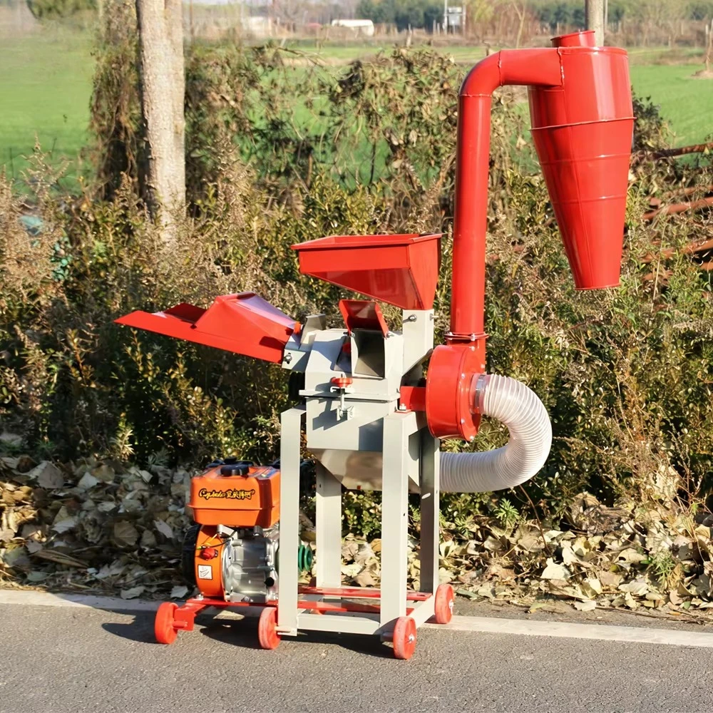 Fine Forage Crusher, High Capacity & Smooth Discharge, for Small Feed Workshops and Family Farms, Soft Grass Processing