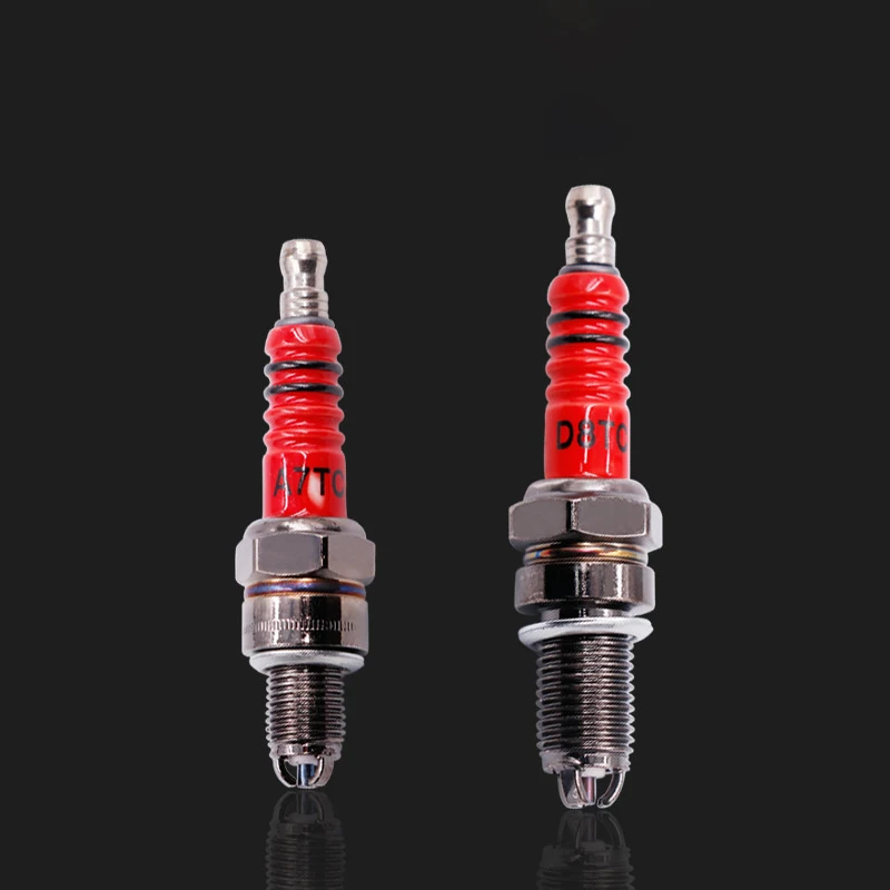 1PC 10mm Motorcycle Iridium Spark Plug Three Jaw Three-Pole Energy-saving Spark Plug For A7TC D8TC 110 125 150