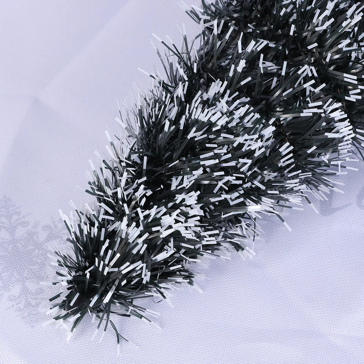 

Amosfun Sequin Tinsel Christmas Tree Mini Artificial Table Top Xmas Decor for Kids Non Lit Pencil Tree White Garlands Model