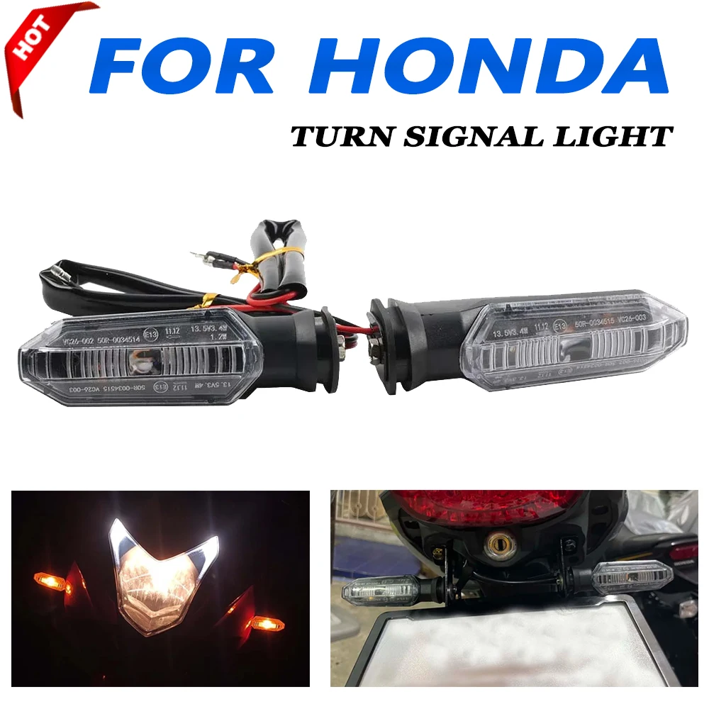 

For HONDA CB650R CB1000R CRF450L CBR150R CBR250RR CBR400R CBR500R CBR650R LED Turn Signal Light Indicator Blinker Flasher