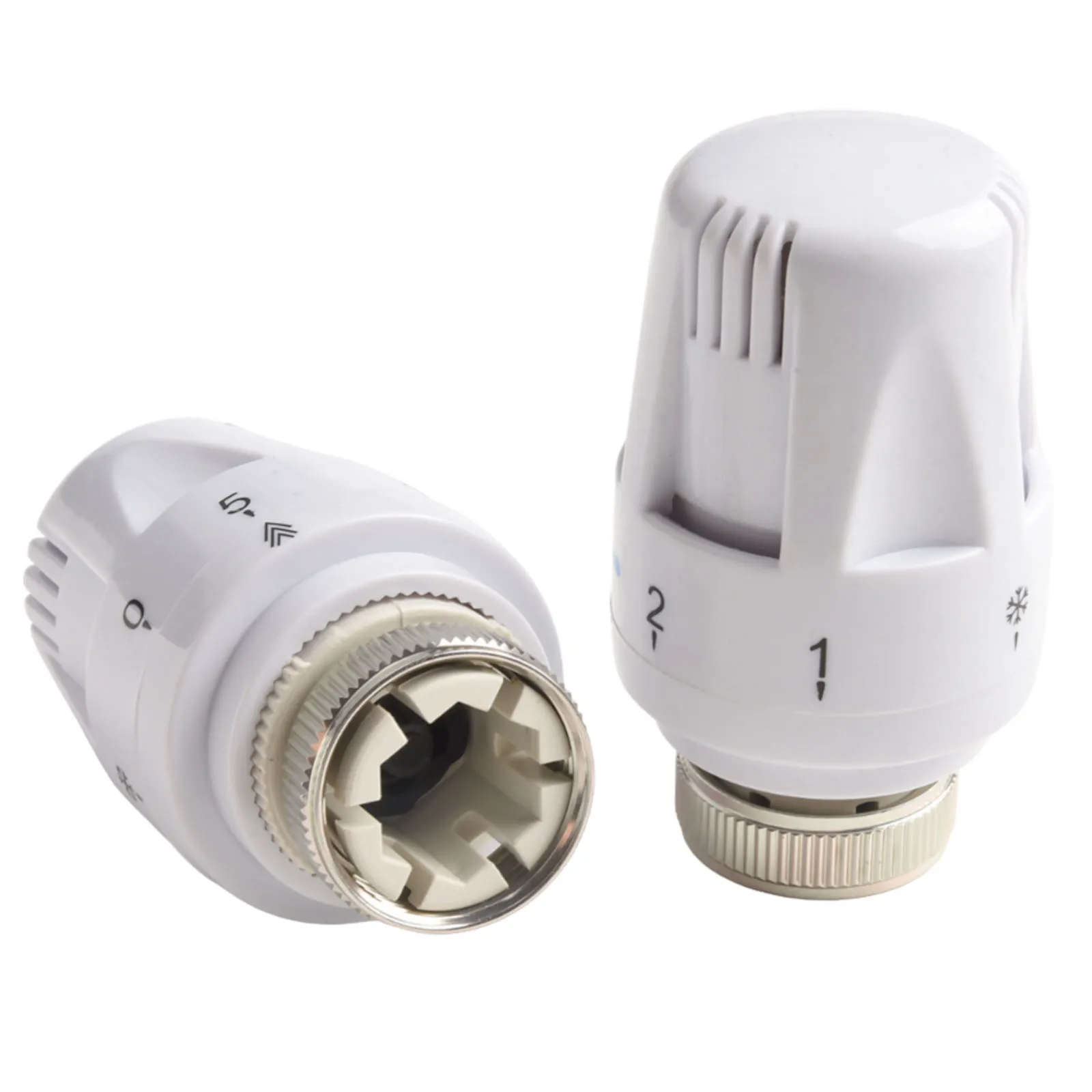 4pcs Thermostatic Thermostatic Radiators Head Adjustable Valve Heating Anti Freeze Protection Temperature Regulation M30x1.5