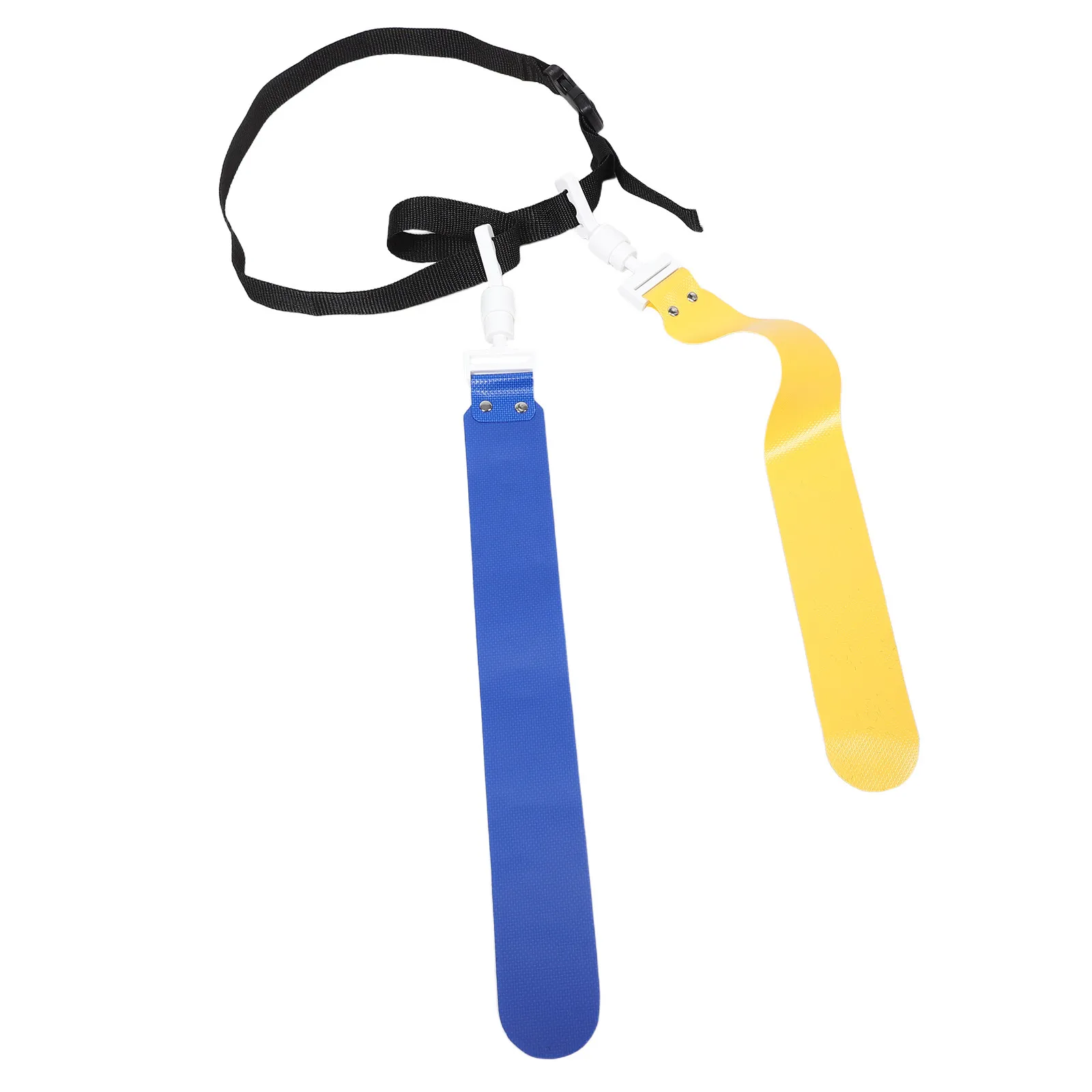 2Pcs Flag Football Belt Adjustable Waist Rugby Flag Set for Outdoor Backyard School Games Sports Practice Equipment Yellow