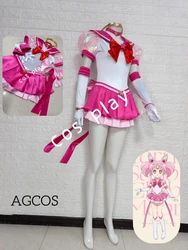 AGCOS Custom Size Sailor Moon Tsukino Usagi Chibiusa Mizuno Ami Cosplay Costume Woman Christmas Uniforms Dress Anime Cosplay