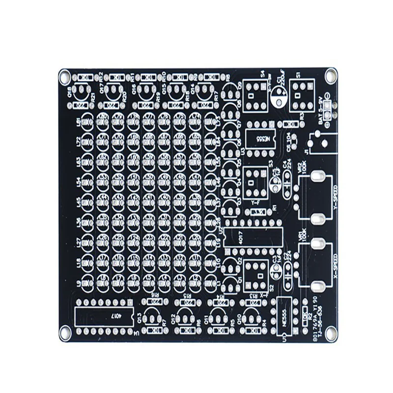 LED 추적 조명 키트, 게임 X, Y 축, 조절 가능한 플로우 라이트, DIY 용접 키트 DC4.5V-9V, 1 개, 2 개, 3 개, 5 개, 10 개