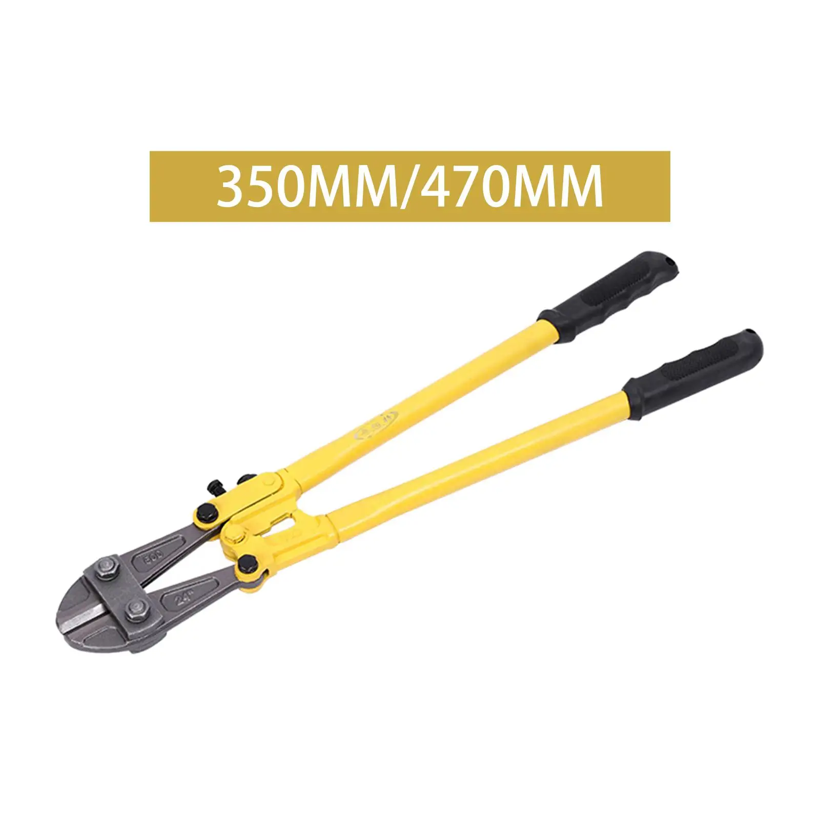 Bolt Cutter with Comfort Grip Labor Saving Manual Steel Wire Cutter for Bolts Metal Rods Small Padlocks Chain Link Fence Rivets