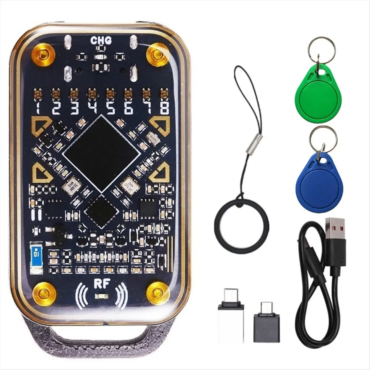 618 Mega Sale- Ultra Smart Card Emulator RFID Smart Chip Reader 125Khz 13.56Mhz Card Decode Duplicator+2xCUID Keychain