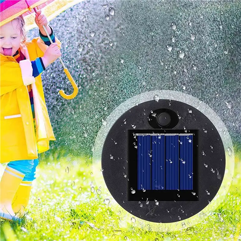 ABMS-20 Pieces Replacement Solar Light Tops Outdoor Hanging Lantern Light Solar Light Parts Round Solar Lights Waterproof