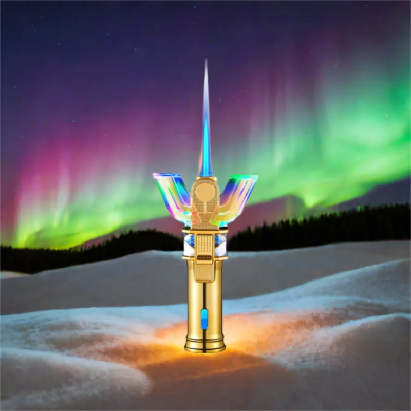 Hero Prop Style Electric Igniter, Multicolor Glowing Lamp, USB Powered Arc Discharge, Futuristic Hobby Desktop Trinket