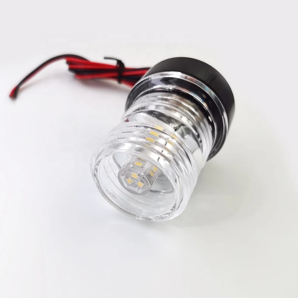 สมอสัญญาณนำทางแบบกลม LED สำหรับเรือไฟสำหรับใช้ใน E011041ไฟ12V