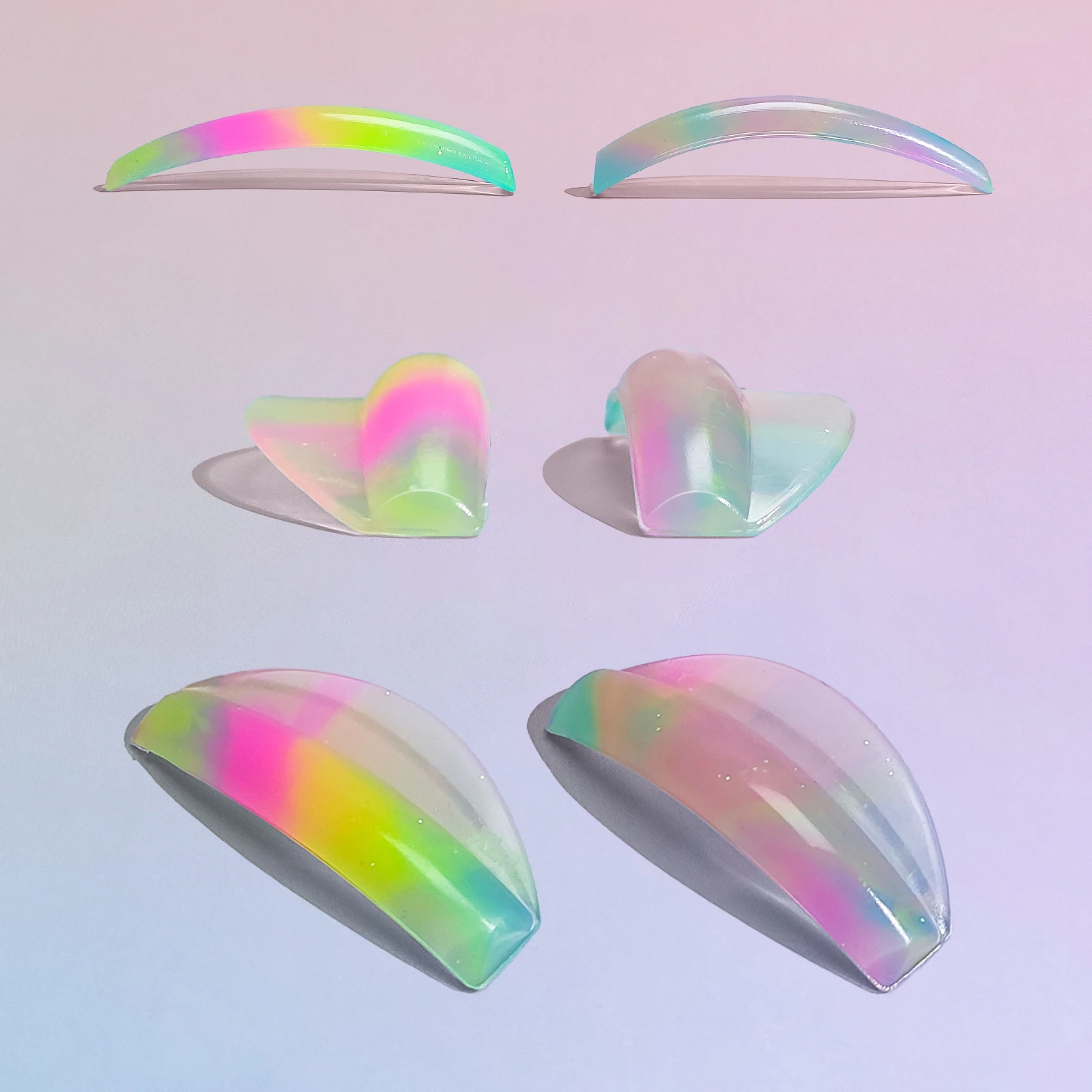 Libeauty 4 pares C Curl almohadillas para permanente de pestañas de silicona almohadillas adhesivas para levantar pestañas levantamiento 3D rizador de pestañas accesorios herramientas de maquillaje para mujeres