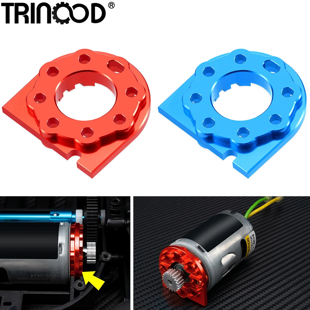 TRINOOD Aluminum Alloy Motor Mount Base Bracket for 1/10 Tamiya TT01 On Road RC Car Upgrade Parts