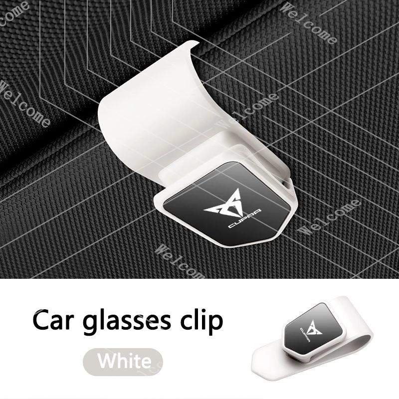 New Car Sun Visor Glasses Holder Sunglasses Case Eyeglasses Clip For Seat Cupra Ateca Born Leon IBIZA Raval Formentor valve core