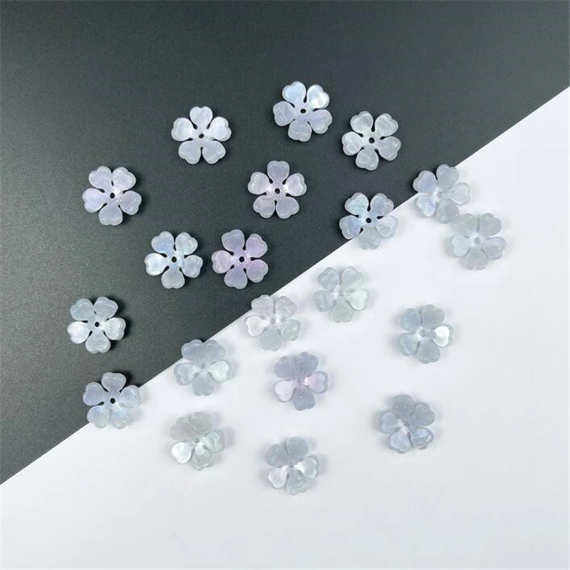 

New Creative Acetic Acid 16MM Flower Beads Torus Spacer Beads Charm Connectors Diy Hairpin Jewelry Making Resin Acessories