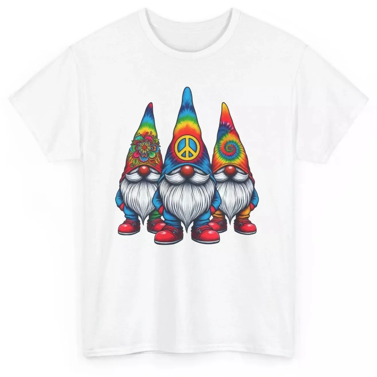 Hippie Gnomes Retro Funny T-shirt - Vintage Art Gnomes Graphic Tee