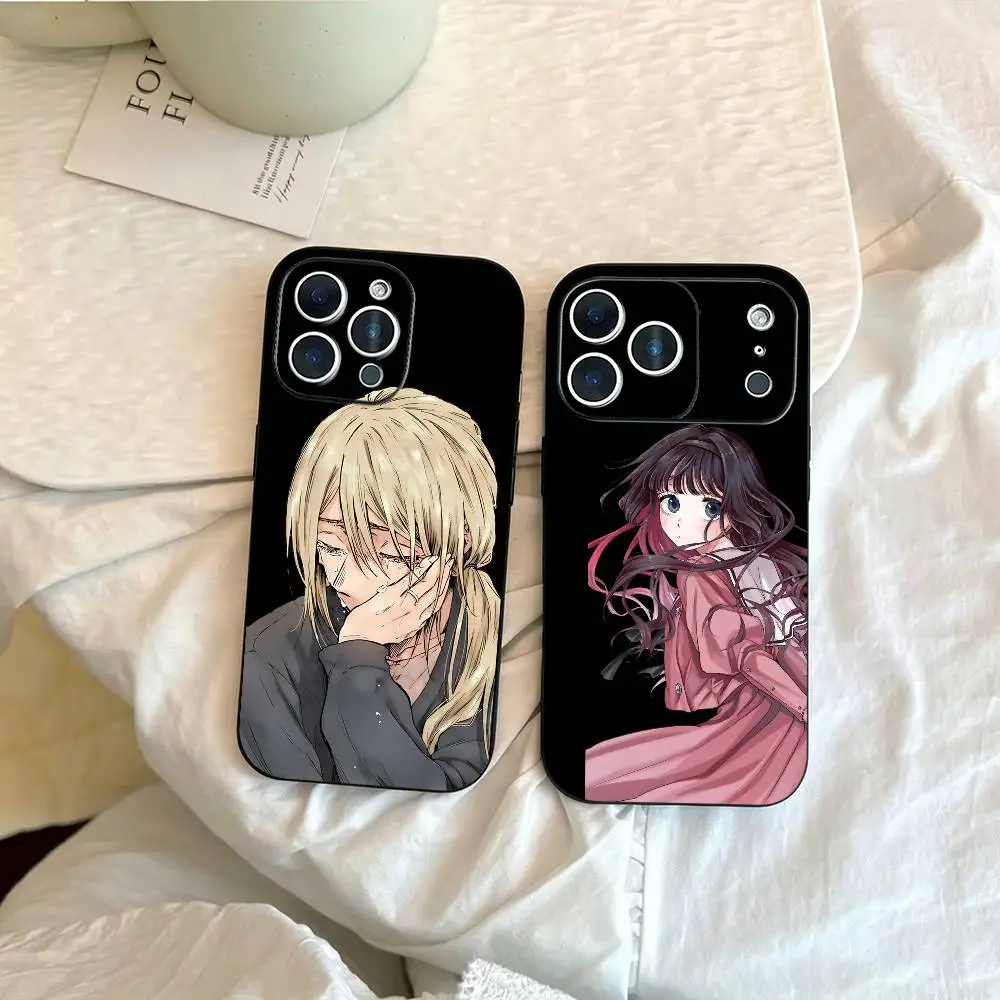Funda para Teléfono Kaoru Hana wa Rin to Saku Hot para iPhone 17, 16, 15, 14, 13, 12, 11 Plus, Pro Max, Otros, Cubierta Negra Suave