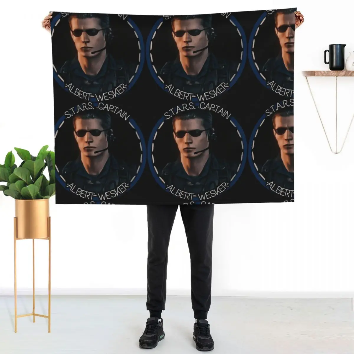 

Captain Wesker Throw Blanket Elegant Warm Throw Blanket for Hotel Home