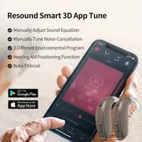 New GN Resound key 188 DWH BTE hearing Aid Programmable Digital   hearing aids Support Mobile APP -Moderate To Severe  Loss