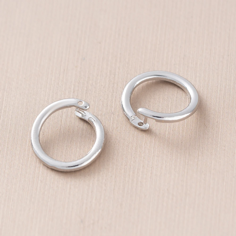 10個入り 18K金メッキ真鍮製 ロック式丸型クリンプジャン - Gold Plated Ring のレビューと価格