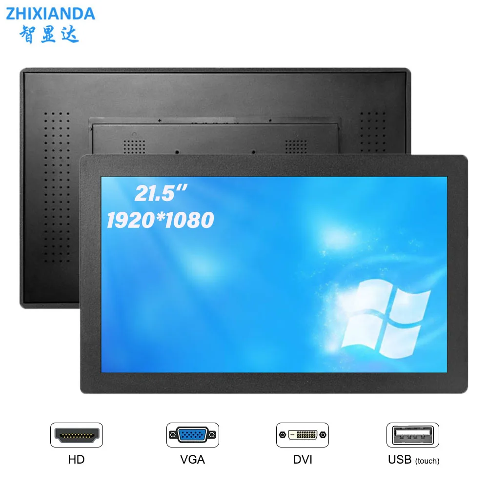 

Встроенный монитор 21,5-дюймовый 1080P VESA с сенсорным экраном для крепления на панели и HDMI VGA DVI Inport для промышленной автоматизации