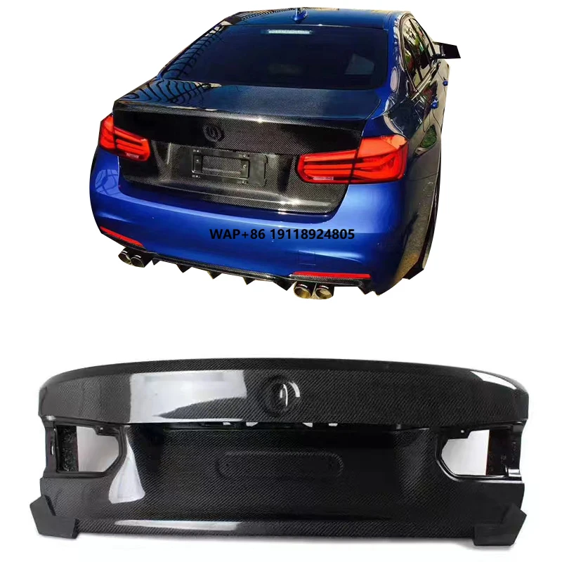 

CSL Style Carbon Fiber Rear Trunk Boot Lid Cover for 3 Series F30 F35 F80 M3 Carbon Fiber Trunk 2012-2018