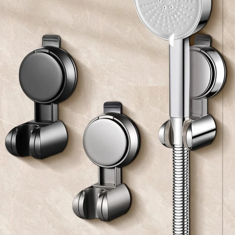Universal Shower Head Holder Adjustable Strong Adhesive ABS Shower Brackets Suction Cup Wall Mount Waterproof Shower Base