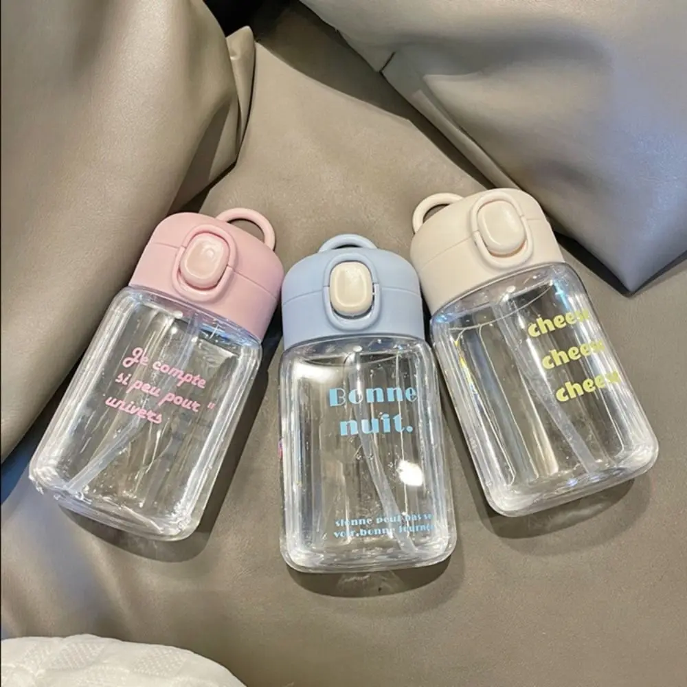 

400 мл детская чашка-непроливайка с соломинкой, милые креативные мультяшные бутылки для воды, портативные герметичные пластиковые чашки для напитков для малышей