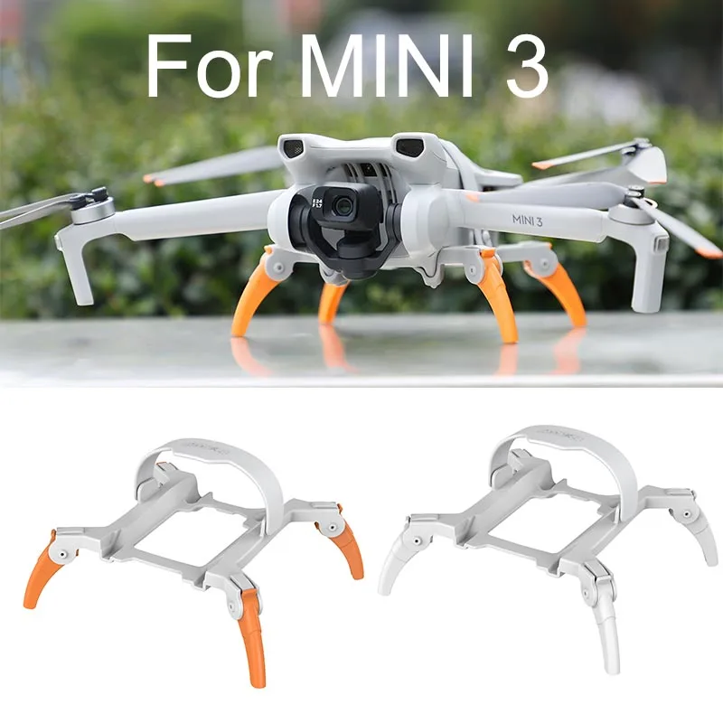 For DJI Mini 3 Landing Gear Protector Accessories Foldable Extension Legs Protective Support Legs Extender Accessory