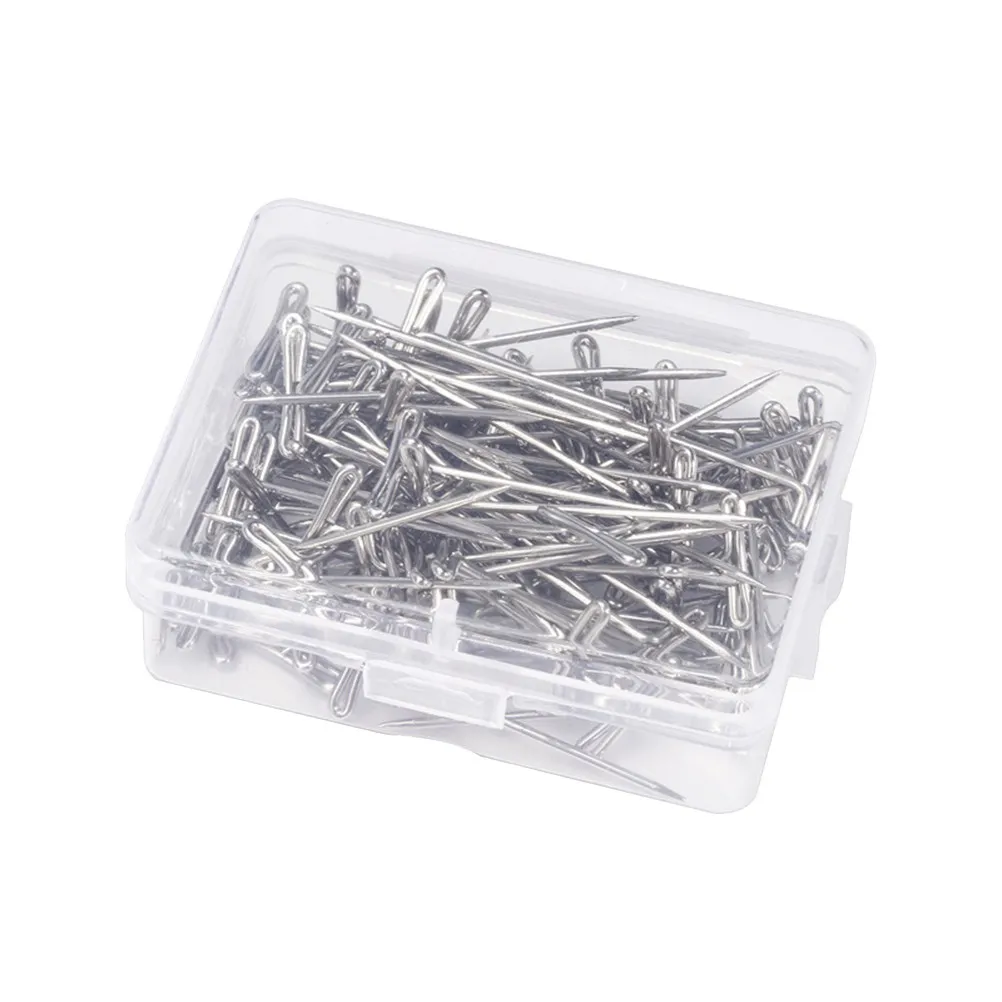 200Pcs 27Mm Metal T-Pins T-Type Pins for Wigs Fabric Cubicle Walls Jewelry Display Seamstresses Crafts Knitted Projects
