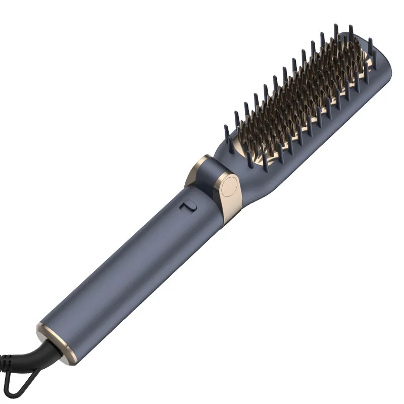 

Portable Folding Hair Straightener Comb Ceramic Anti-Scalding Straightening Brush Straight Hair Electric Hot Comb Styling Tool