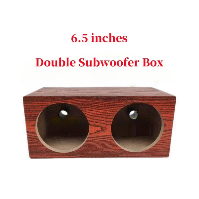 

Double 6.5-inch Subwoofer Empty Box, Passive Audio Wooden Drawer DIY Car Audio Modification Speaker Box Body Subwoofer Housing