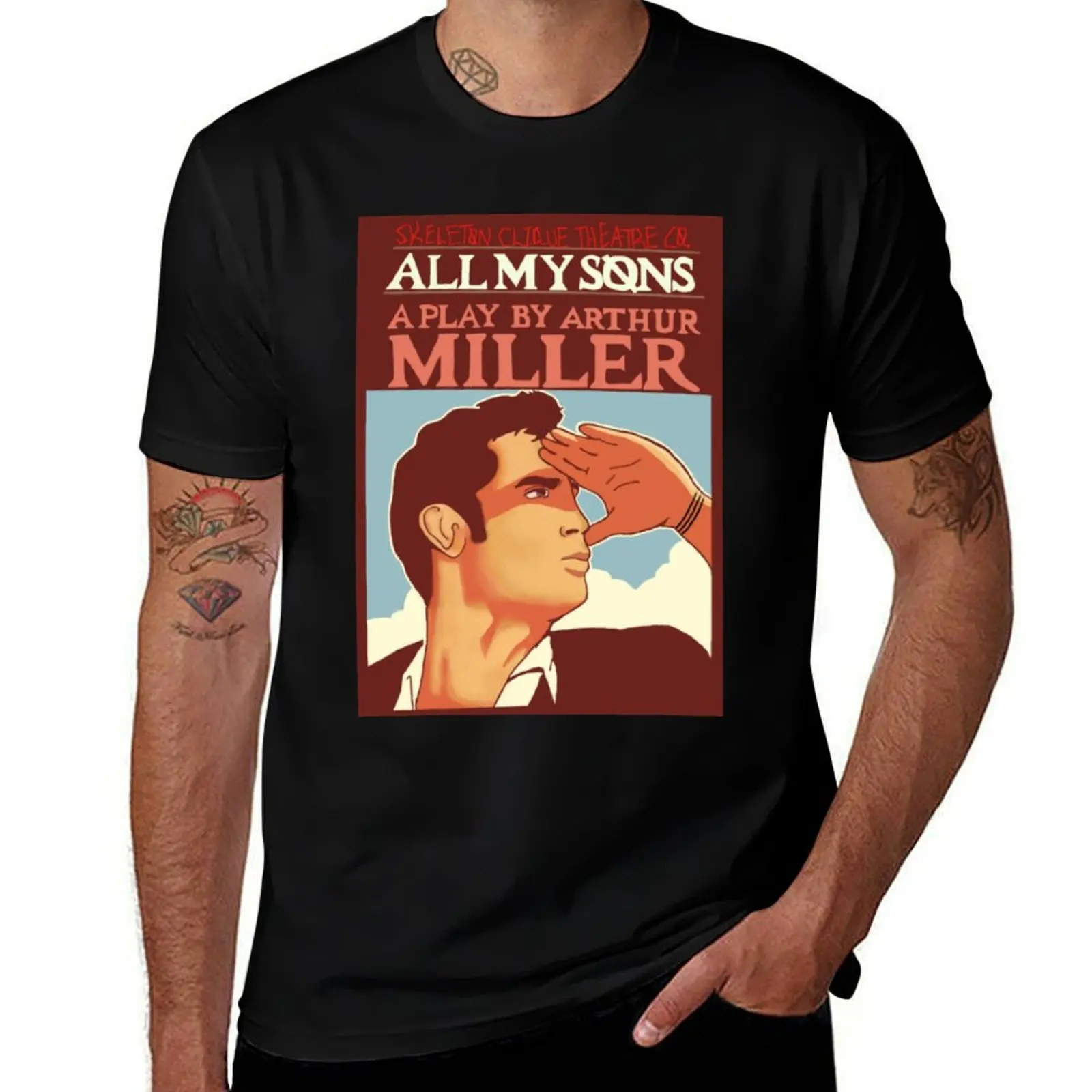 all my sons playbill top T-Shirt luxury t-shirt vintage clothes sublime t shirt for men