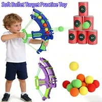 Soft Bullet Target Practice Toy for Children, Educational Shooting Practice Toys Games for Kids Juegos Para Niños Outdoor Games