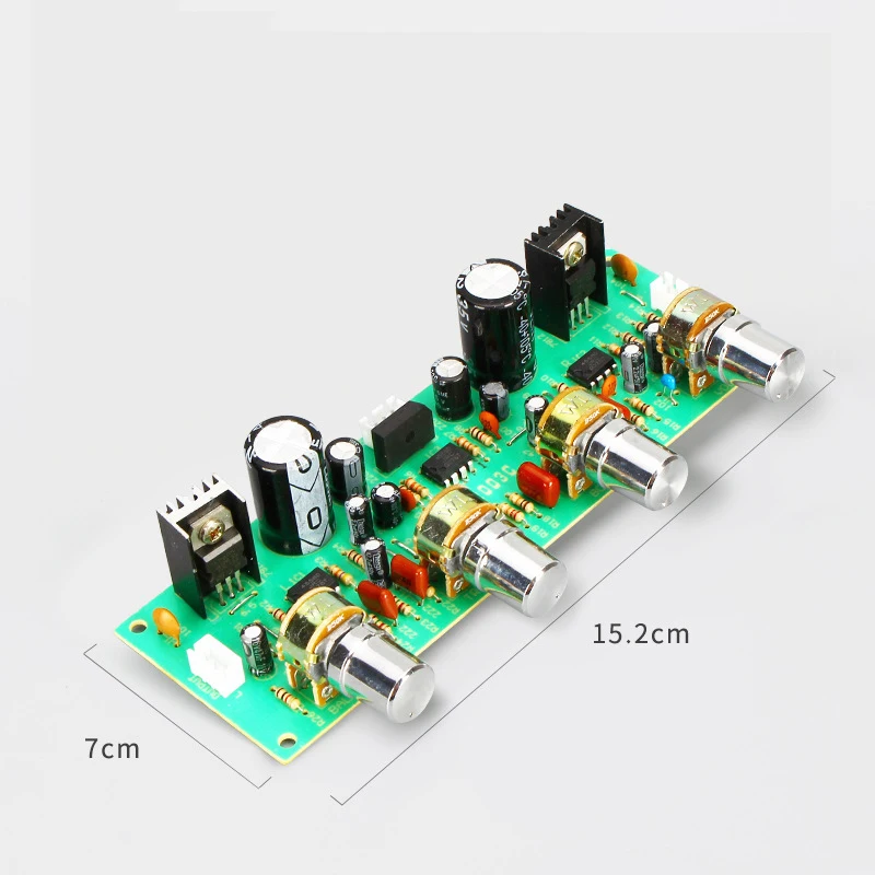 12V NE4558 HIFI Preamp Tone Board Bass Treble Volume Control Pre-Amplifier Board