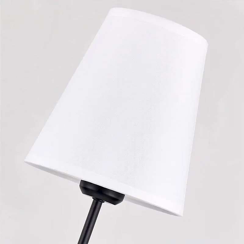 American Country Wall Lamp With single-Head Iron Fabric Cover European Style Living Room Hotel Room Bedroom Bedside Wall Lights - Image 6