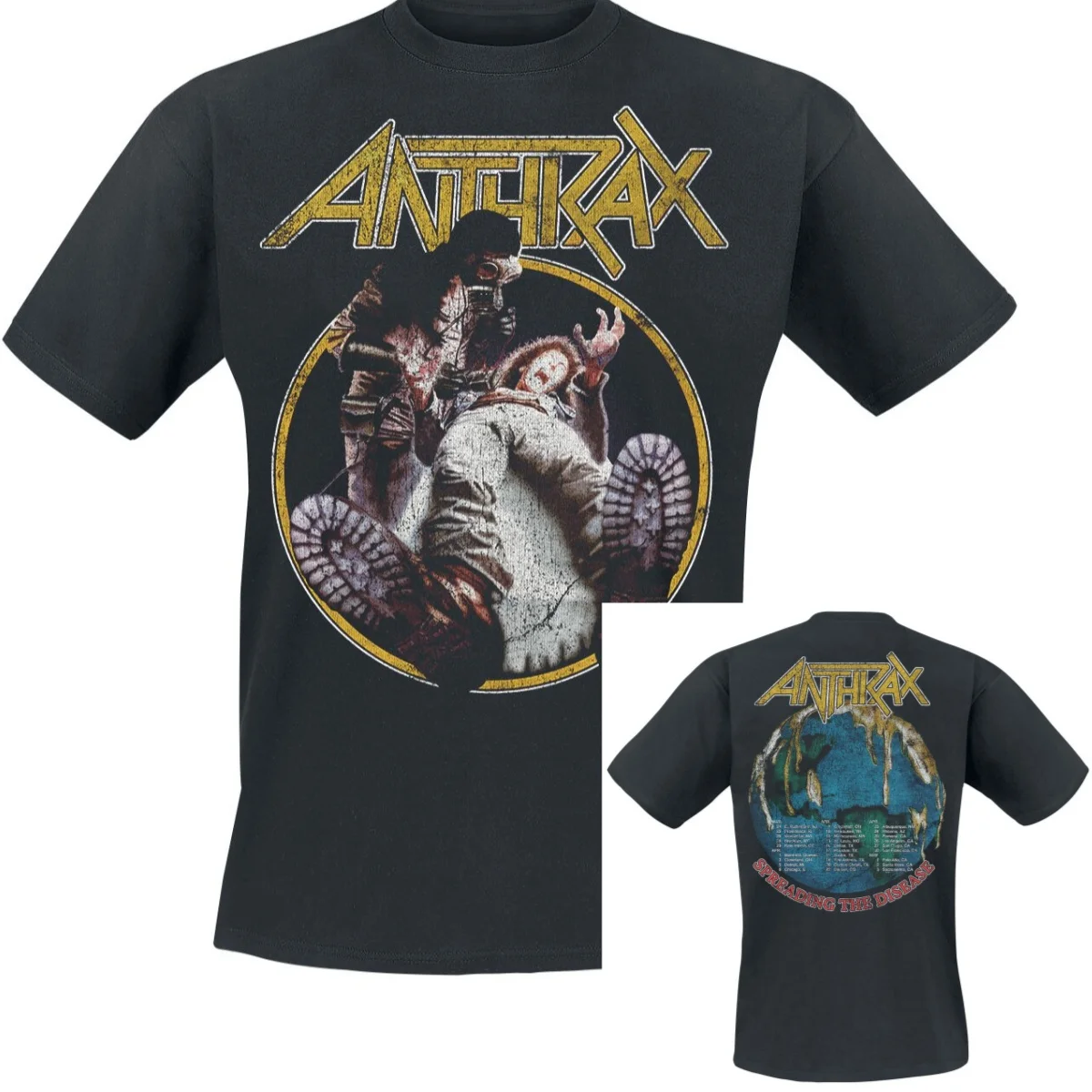 Not Man Anthrax T-Shirt für Männer und Frauen, Metal-Rock-Band-Grafik-T-Shirt, 100 % Baumwolle, Sommer-Streetwear-Top – Detail 7