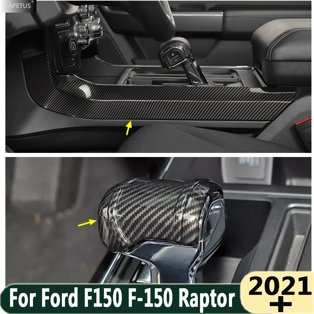 

For Ford F150 F-150 Raptor 2021 2022 2023 Accessories LHD Side Gear Shift Box Container Storage Box Frame Cover Trim Interior