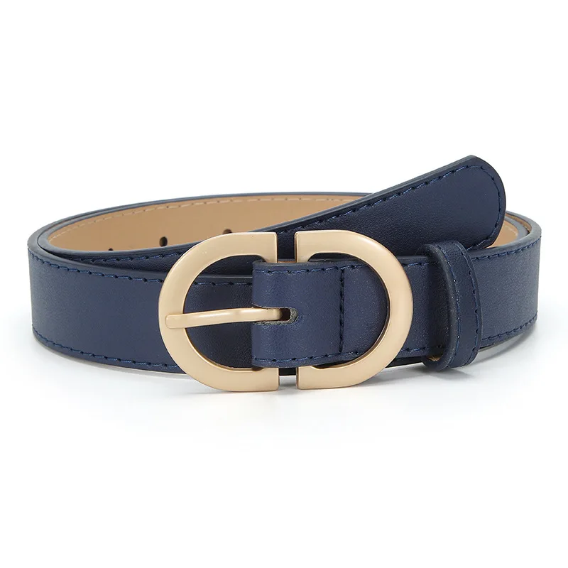 2.8X105Cm Dames Riem Imitatie Lederen Dames Mode Metalen Ronde Gesp Riem Jeans Korte Rok Decoratie Luxe Merk Riemen