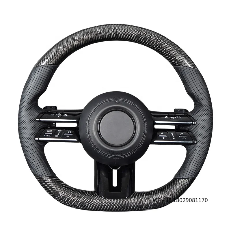 

C217 W211 W212 W221 W222 S63 C63 GLA45 C43 SLC Для - W204 W205 CLA GLA 45 Класс Рулевое колесо из углеродного волокна