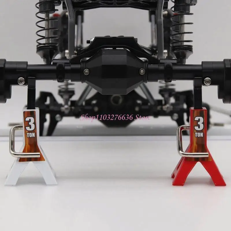 R6FD RC Car Accessories Steel 3/6 Ton Scale Stand Lift Capacity Heavy Duty Support Vehicle Floor Ratchet D90 CC01