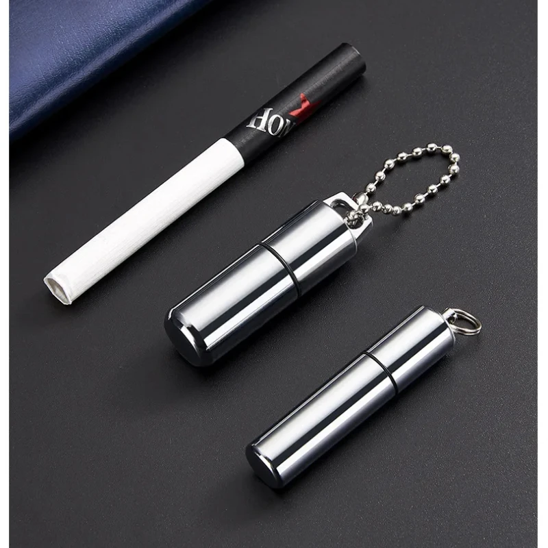 Metal Windproof Gasoline Kerosene Lighter, Mini Keychain, Creative Cigarette Accessories, Men Gadgets, New