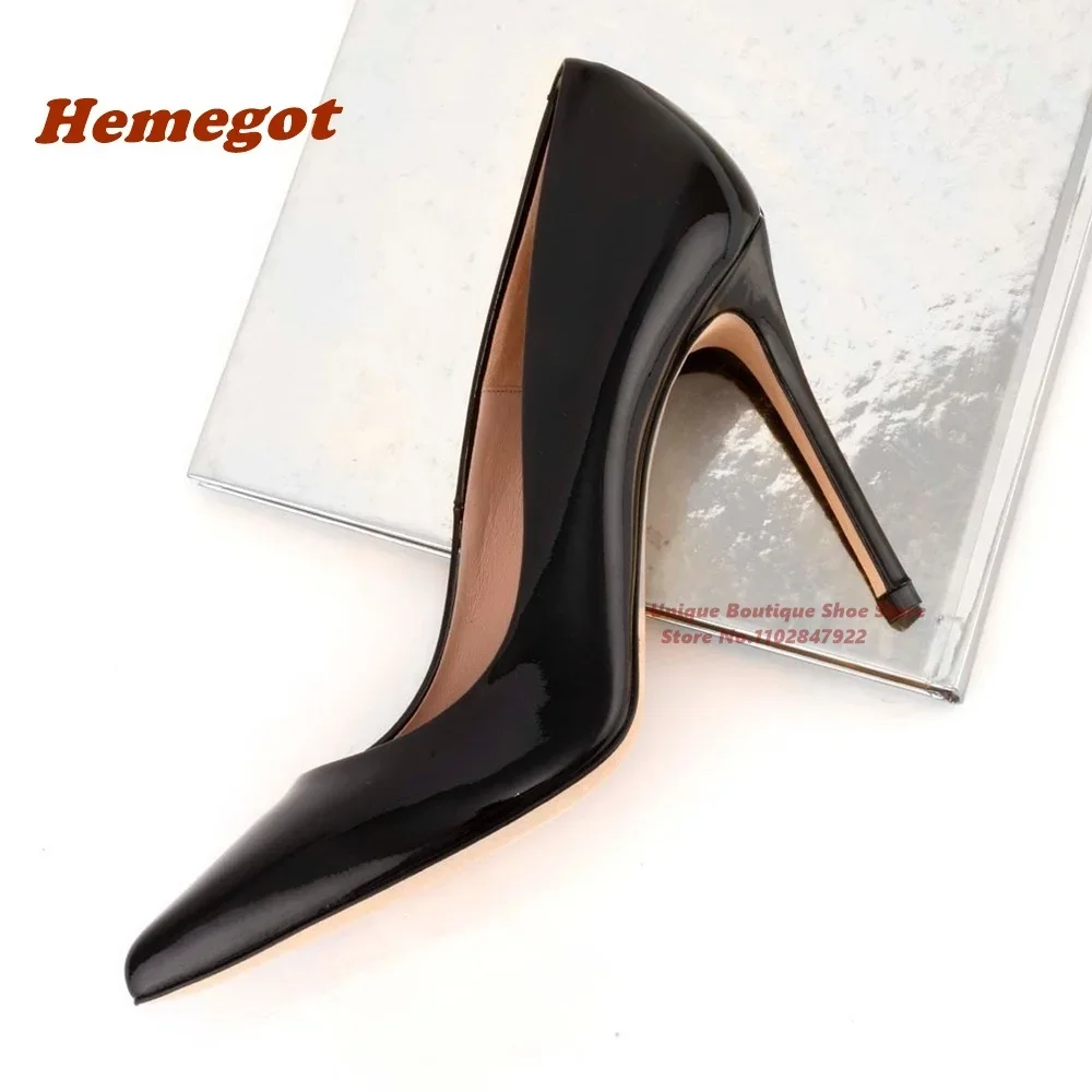 8 Cm Candy Color Shallow Pumps Solid Pointy Toe Thin High Heels Women's Pumps Slip On Summer 2024 New Glossy Party Wedding Shoe