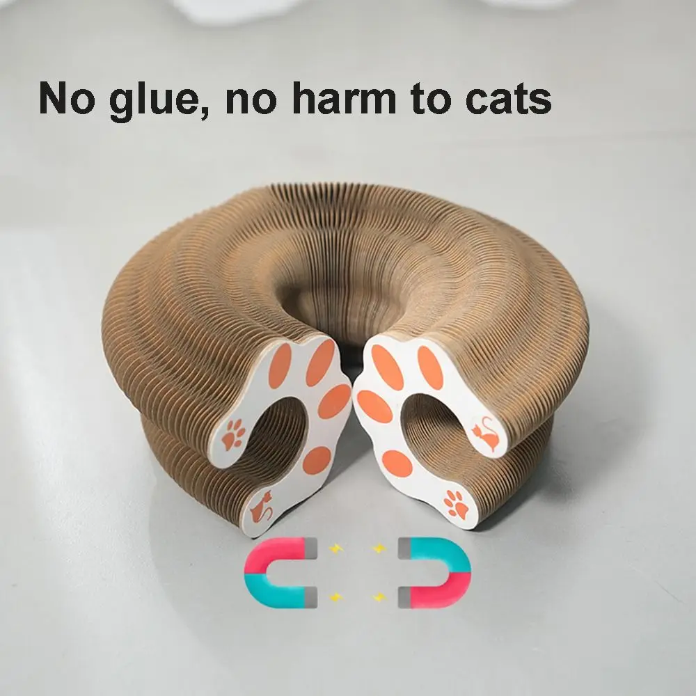 Transformable Kitty Kurlz Cat Wear-Resistant Resistant To Scratching Cat Scratching Board No Crumbs Cat Accordion Magic Organ