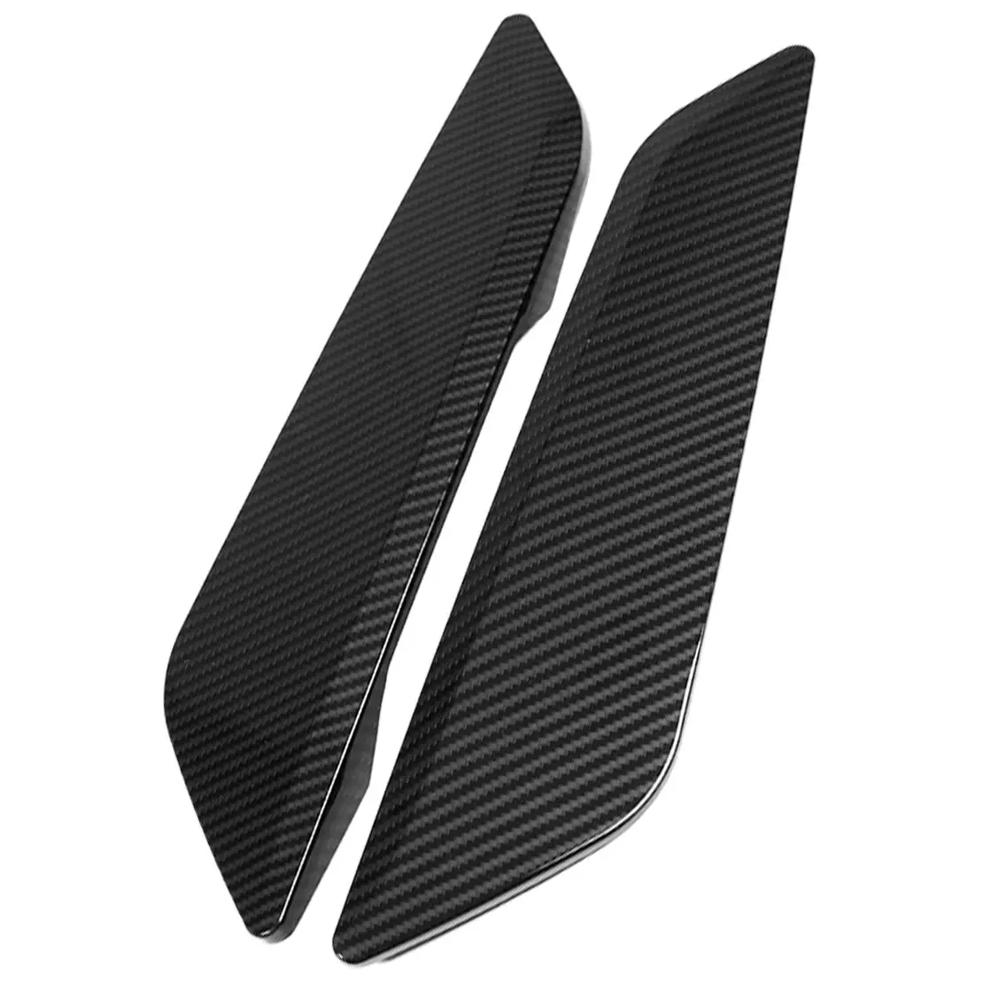 1 Pair Car Side Fender Vent Grille Cover Trim Fit for BMW 5 Series G30 G31 2018-2022 Carbon Fiber Texture Style