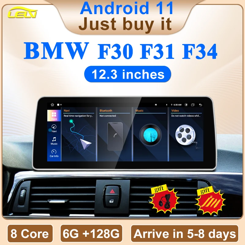 Factory Price ID8 UI 12.3inch Android11 Car Multimedia For BMW F30 F31 F32 F33 Video Player GPS Navigation Android Monitor Radio