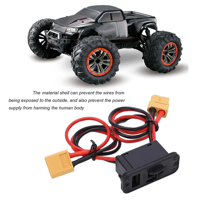 ABKP-RC Airplane Switch,18AWG Large Current Switch With XT60 Plug,Heavy Duty On/Off Switch For RC Model Airplane