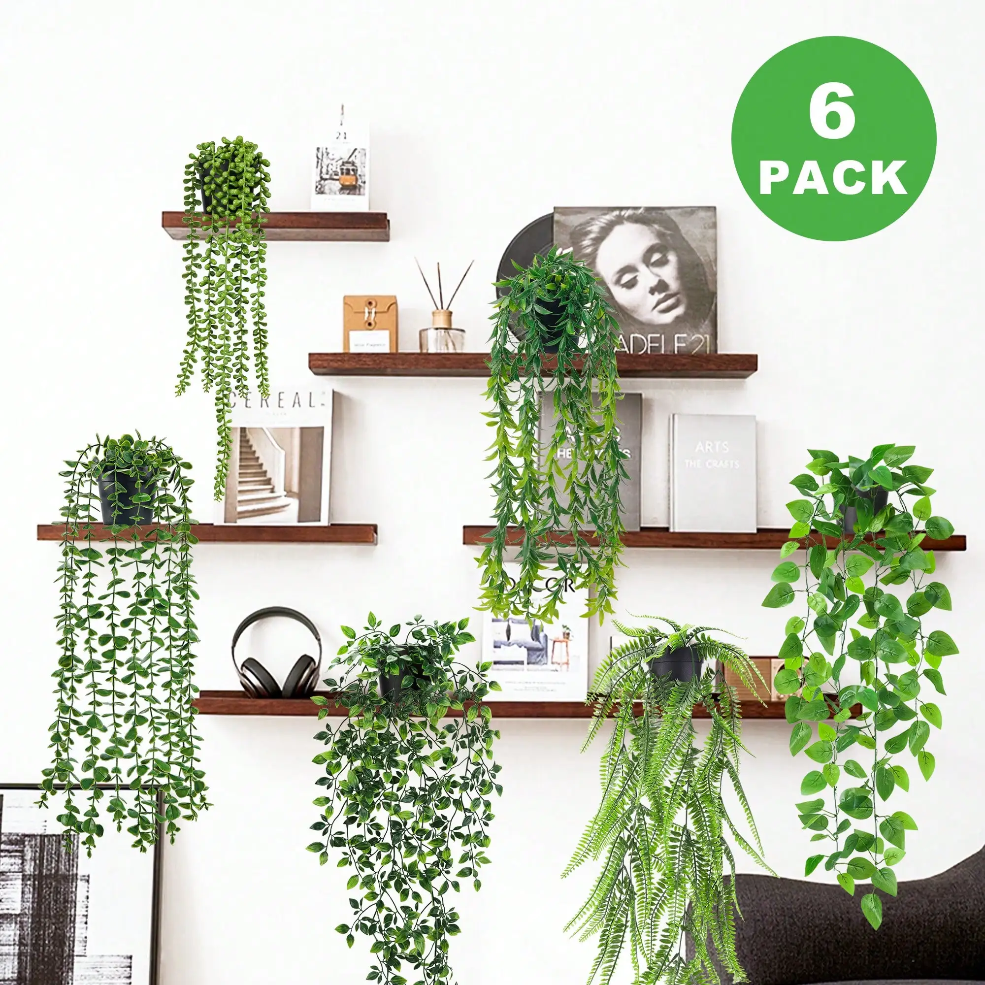 6/8 Pack Fake Plant… - image