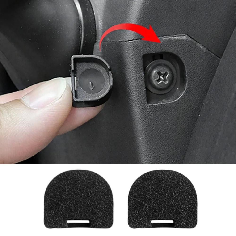 Accesorios de decoración Interior de coche, cubierta protectora de tornillo para volante de coche, color negro, para Toyota Sienna Granvia 2022 2023, 2 uds.