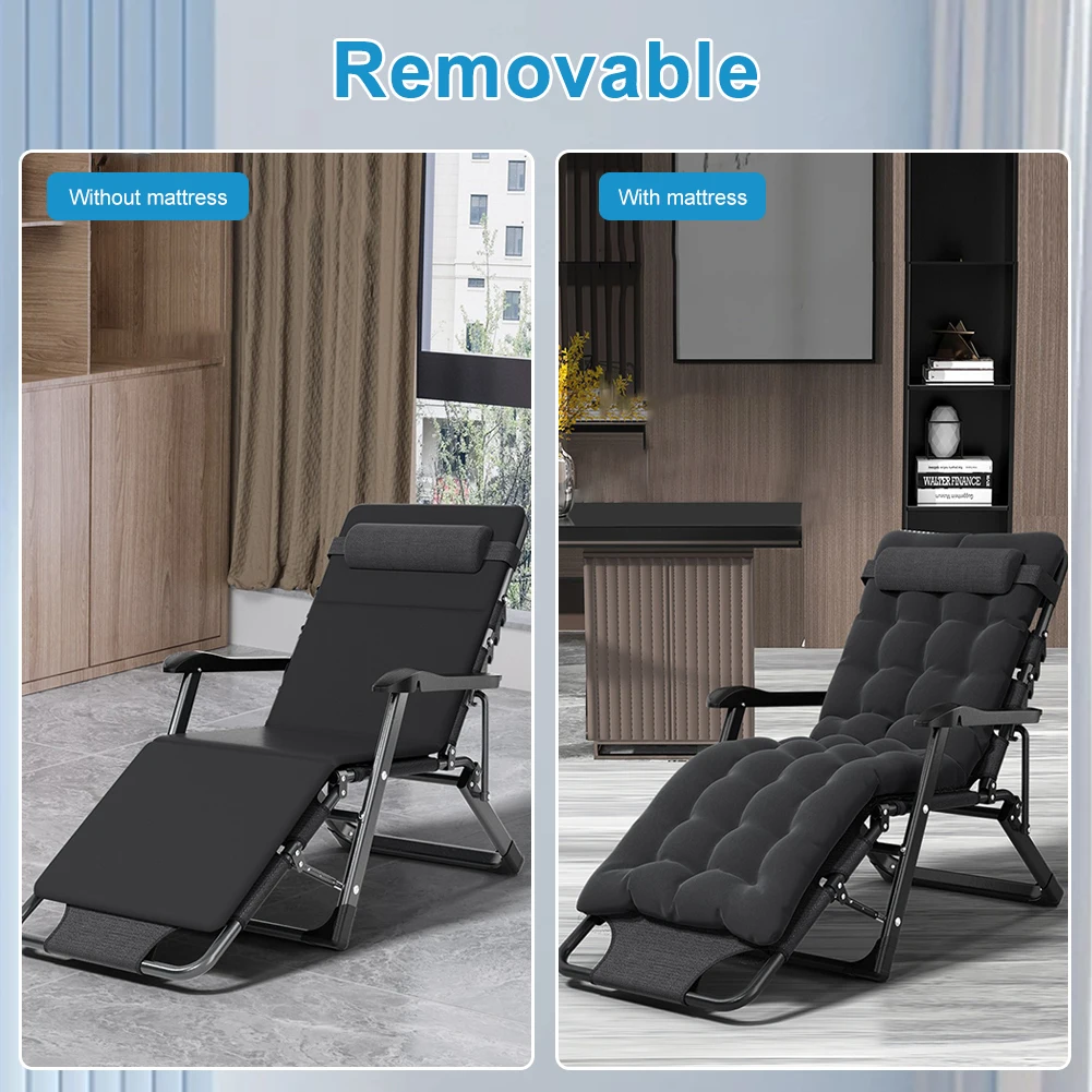 كرسي استراحة الغداء سرير قابل للطي مكتب مكان العمل قيلولة الجلوس والنوم ثنائي الغرض شرفة منزلية كرسي مسند الظهر غير رسمي